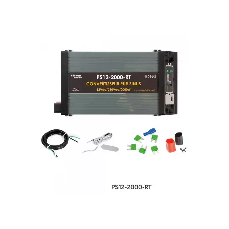 ENERGIE MOBILE | CONVERTISSEURDC/AC | 12V/230V 2000WRef: PS12-2000-RT Nouvel Arrivage