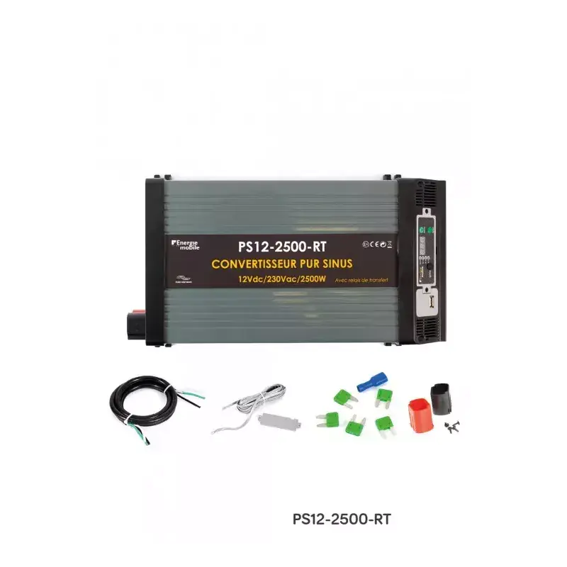 ENERGIE MOBILE | CONVERTISSEURDC/AC | 12V/230V 2500WRef: PS12-2500-RT Dernier Modèle