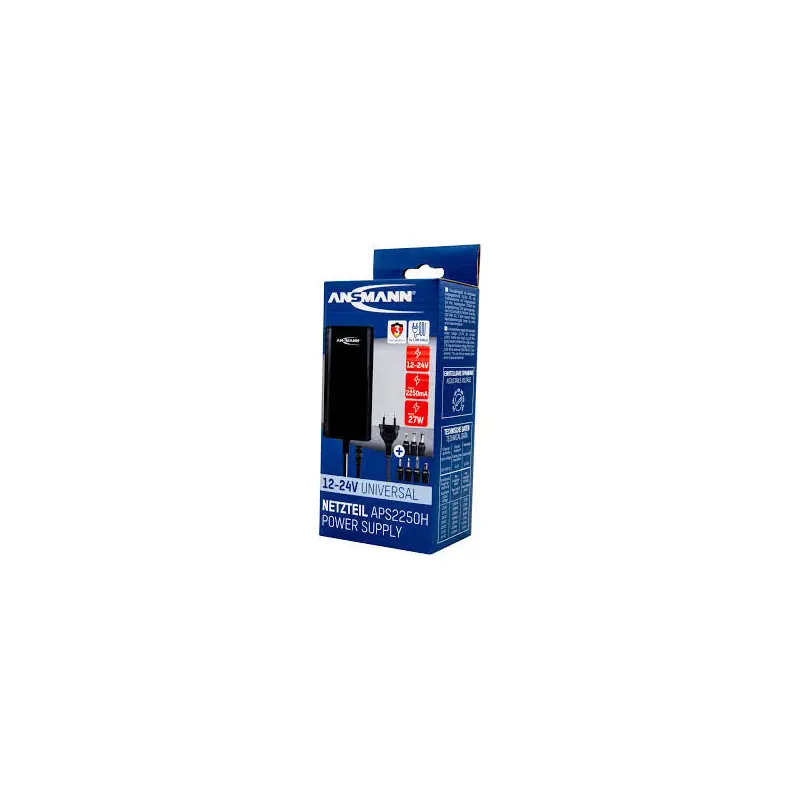 ANSMANN | ALIMENTATION UNIVERSEL 12/24V + PRISES 100/240V | Ref : 1201-0026 Satisfait Ou Remboursé