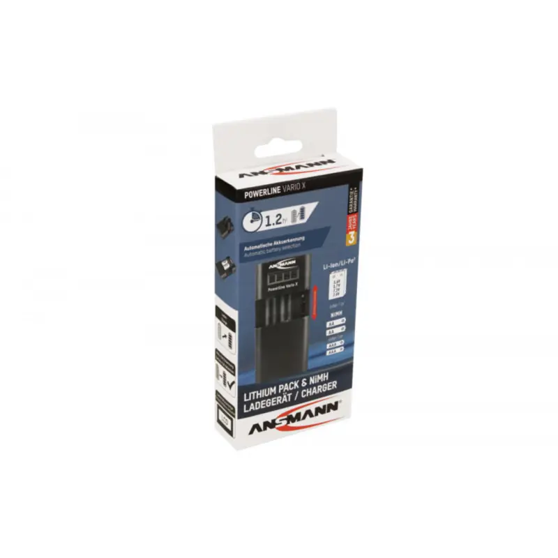 CHARG.UNIVERSEL USBBATT.MULTI-MEDIA LI.ION 3.7V/7.4V POWERLINE VARIO X Commande En Gros