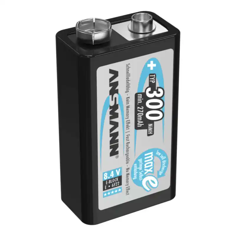 ACCU.9V 270/300 MAH NIMH ANSMANN Livraison Gratuite