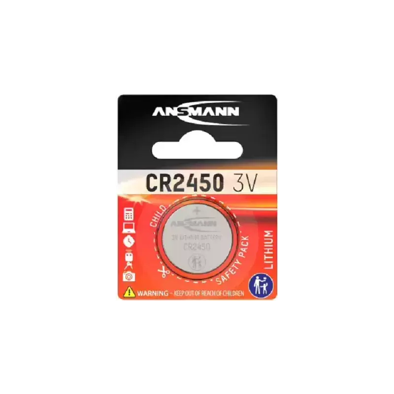 PILE BOUTON CR2450 LITH.ANSMANN Petit Prix