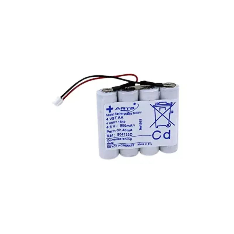 Achat Immédiat BATT BAES 4.8V 0.8A AA C/C NICD TYPE ARTS 804133/805504