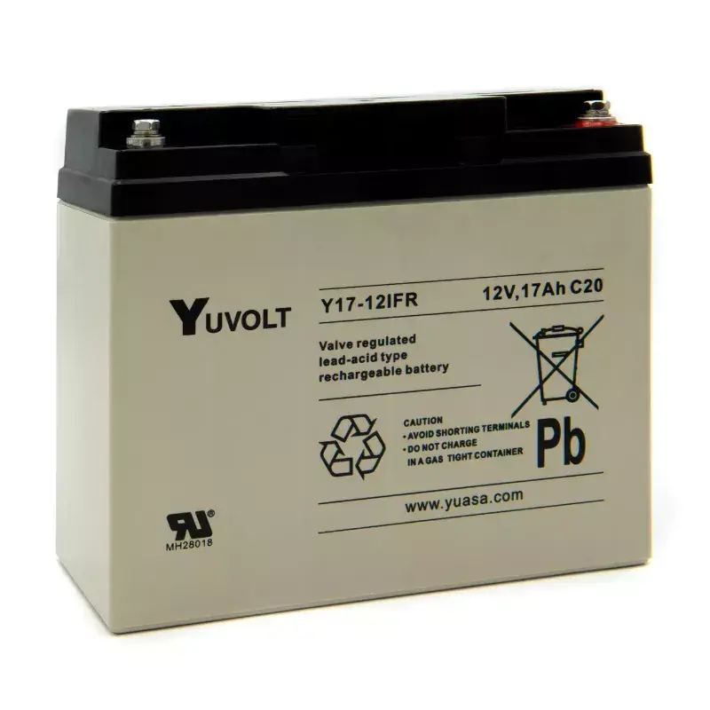 Meilleur Choix BATT.AGM YUVOLT Y17-12IFR 12V 17A C20 UL94V0