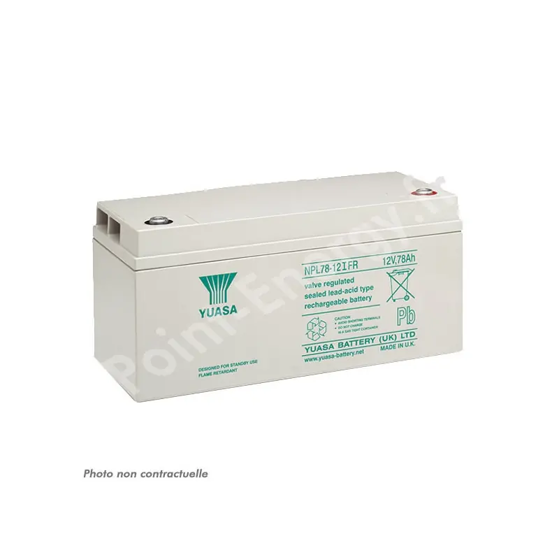 Achetez Aujourd’hui BATT.AGM YUASA NPL78-12I FR 12V 78APB UL94/V0 *P24*