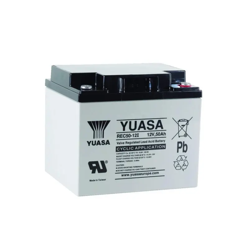 Offre Exclusive BATT.AGM YUASA CYCLAGE REC50-12I 12V 50AH C20
