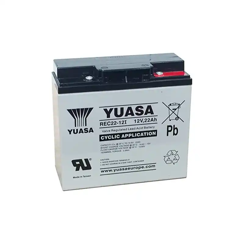 Top Qualité BATT.AGM YUASA CYCLAGE REC22-12I 12V 22AH C20
