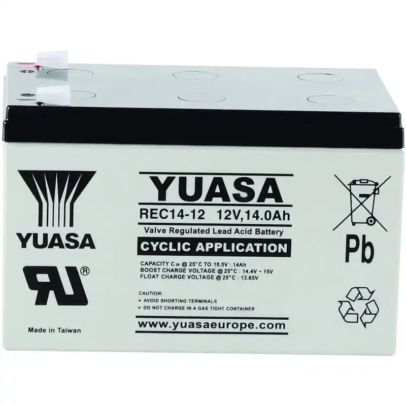BATT.AGM YUASA CYCLAGE REC14-12I 12V 14AH C20 Offre Limitée