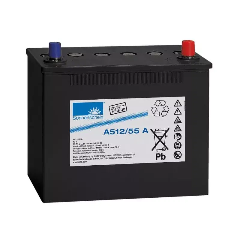 Livraison Express A512/55A BATT. GEL SONNENSCHEIN 12V 55A C10