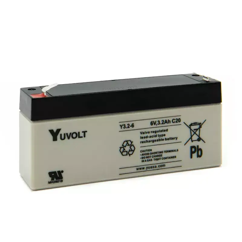 Nouvelle Collection BATT.AGM YUVOLT Y3.2-6 6V 3.2A C20