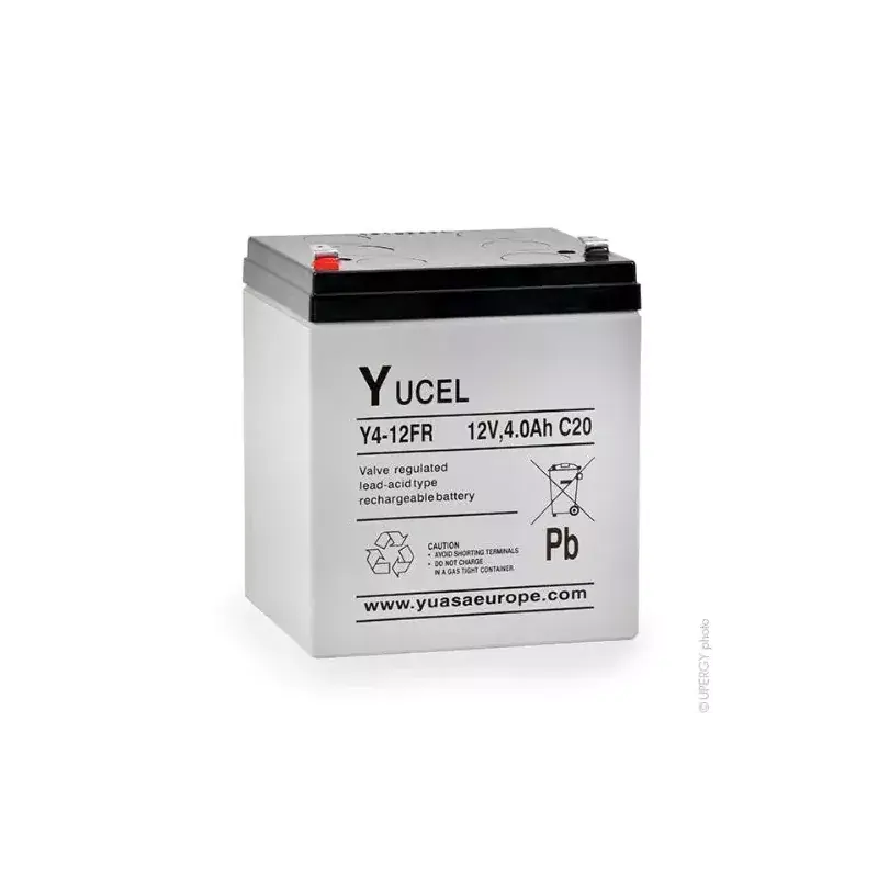Exclusif BATT.AGM YUVOLT Y4-12FR 12V 4A C20 UL94V0