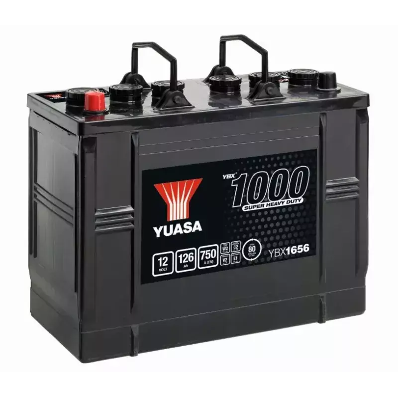 Top Qualité YUASA | BATTERIE AUTOMOBILE 12V 126Ah | Ref : YBX1656 | PMB