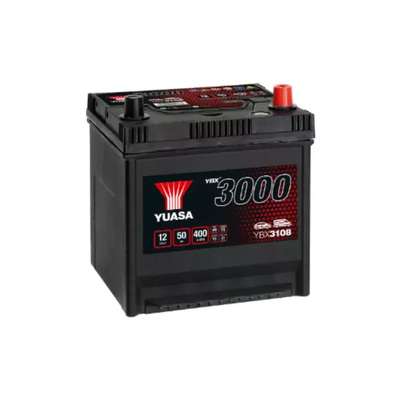 En Vogue YUASA | BATTERIE AUTOMOBILE 12V 50Ah | Ref : YBX3108 | PMB