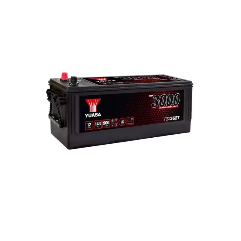 Marque YUASA | BATTERIE AUTOMOBILE 12V 143Ah | Ref : YBX3627 | PMB