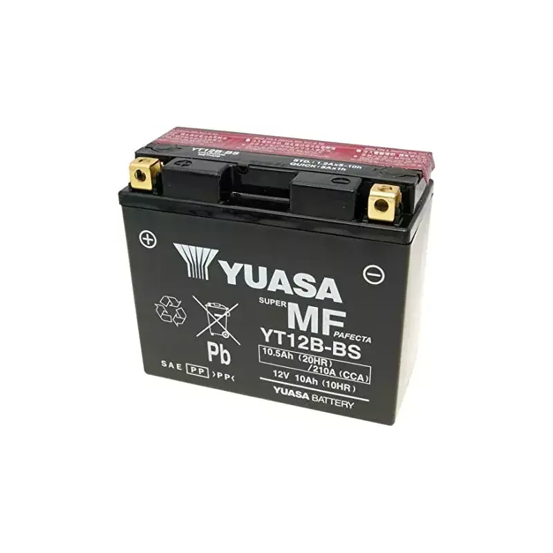 Authentique YT12B-BS/YT12B-4 YUASA MF 12V 10AH +G *4*