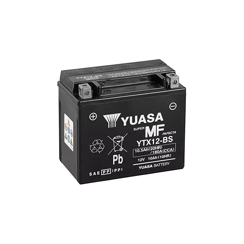 Jusqu’à Épuisement Des Stocks YTX12-BS YUASA MF 12V 10AH +G *4*