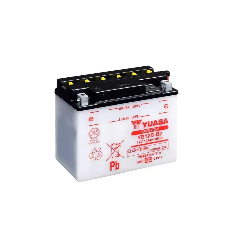 YB12B-B2 YUASA 12V 12AH +G *5* Commander Vite