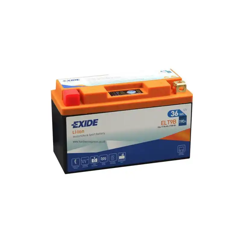Achetez Aujourd’hui ELT9B BATT EXIDE LiFePO4 12V 36W/H 190A EN +G (YT7B-4/YT9-B4)