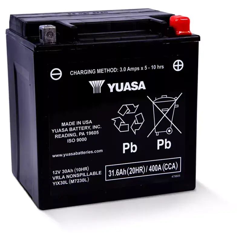 Nouvelle Collection YIX30L-PW/YTX30L-BS YUASA 12V 30AH +D *1*RENFORCEE
