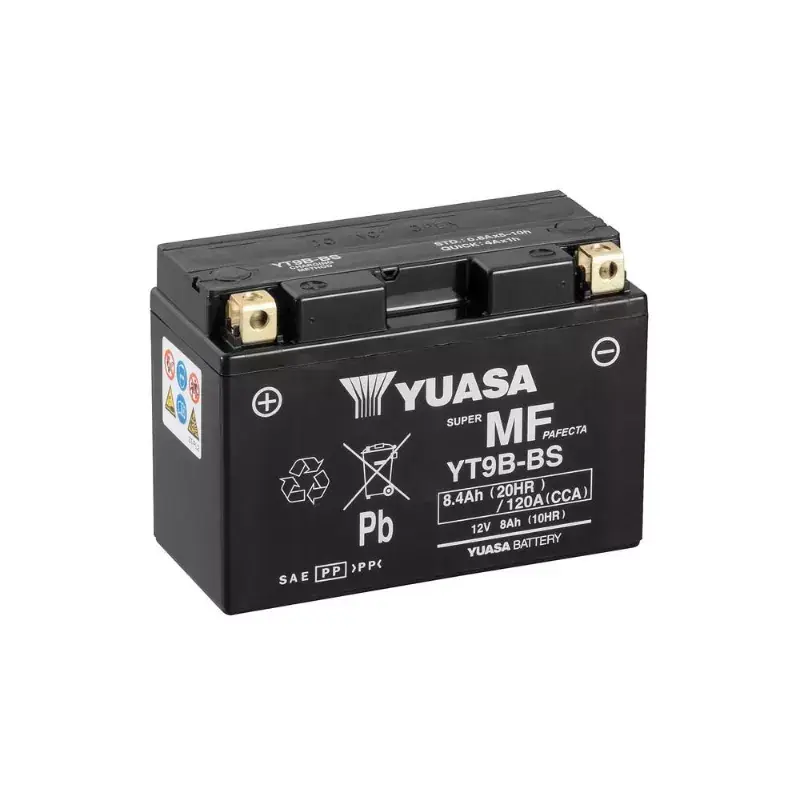 Nouvelle Collection YT9B/YT9B-4/YT9B-BS YUASA WC 12V 8.4AH +G *6* "ACTIVEE EN USINE"