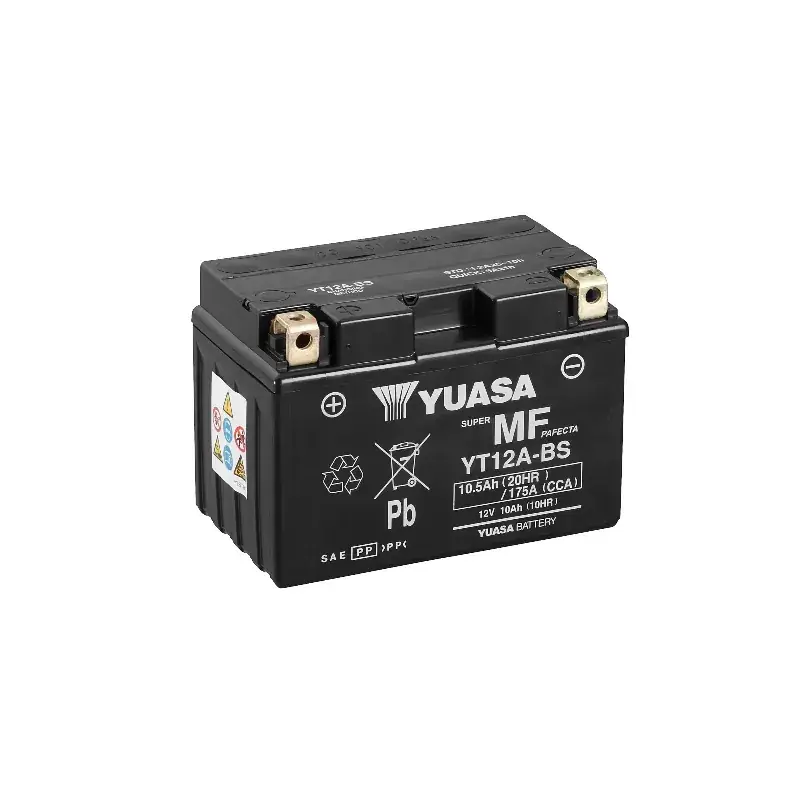 YT12A/YT12A-BS YUASA 12V 10AH +G *6*" ACTIVEE EN USINE " Nouveauté