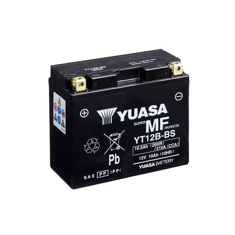 Livraison Express YT12B/YT12B-BS / YT12B-4 YUASA WC 12V 10AH +G *6* "ACTIVEE EN USINE"