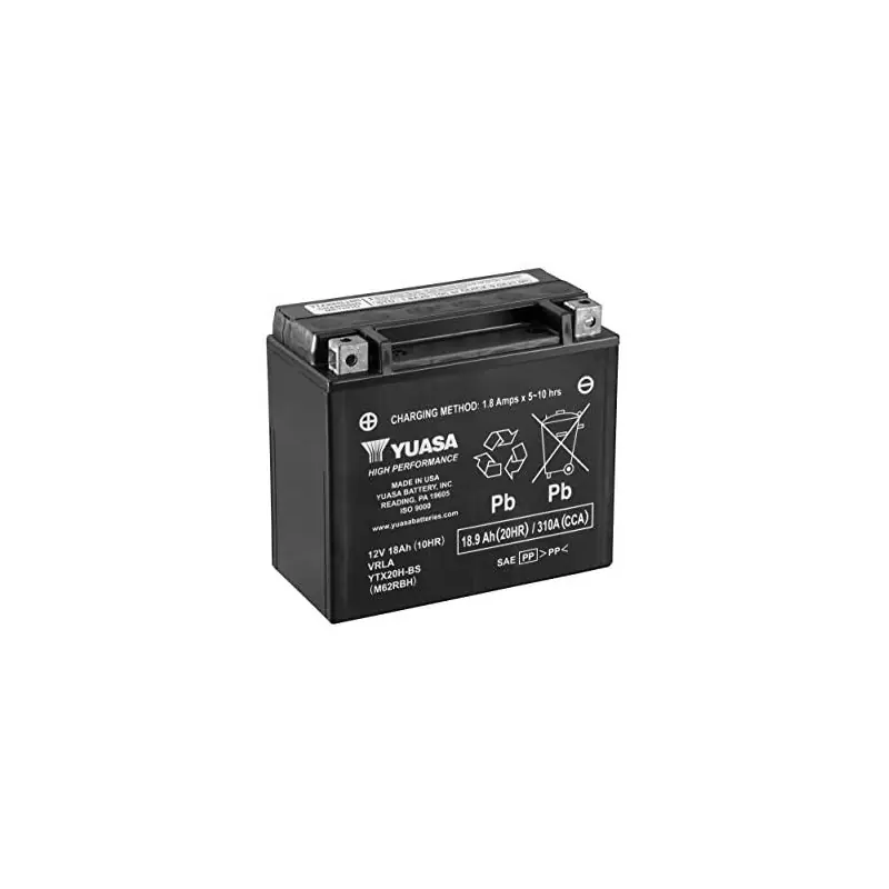 Achat Immédiat YTX20H-BS YUASA 12V 18AH+G *1*