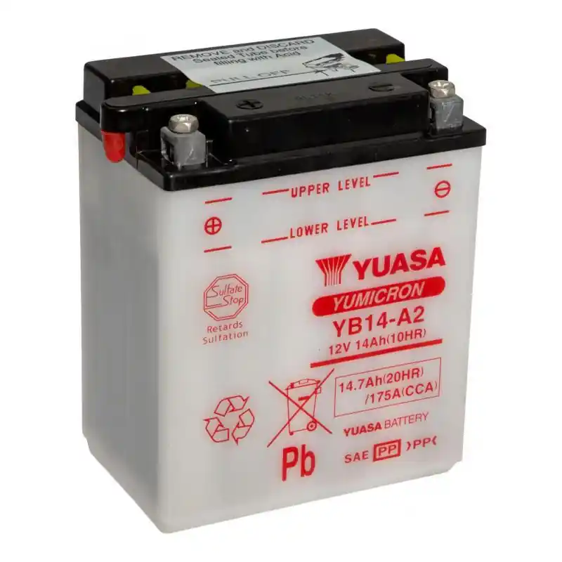 YB14-A2 YUASA 12V 14AH +G*5* Prix Cassé
