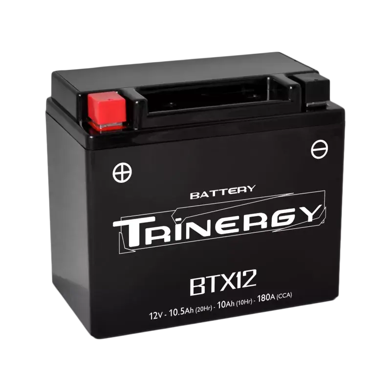BTX12 12V 10.5AH 180A/CCA +G *4* BATTERIE MOTO TRINERGY Usine Directe
