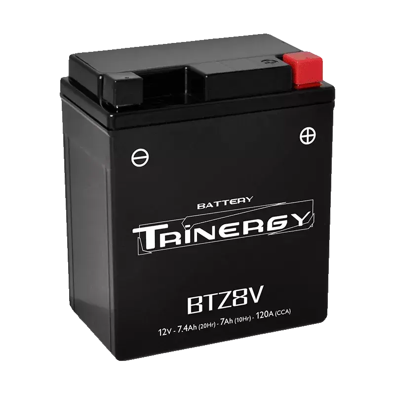 Bon Marché BTZ8V 12V 7.4AH 120A/CCA +D *8* BATTERIE MOTO TRINERGY