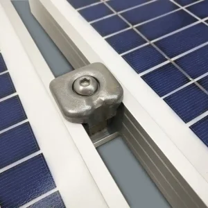 Extension Toiture BAC ACIER pour 1 panneau solaire PORTRAIT (Cadre 30-50mm) Haute Qualité