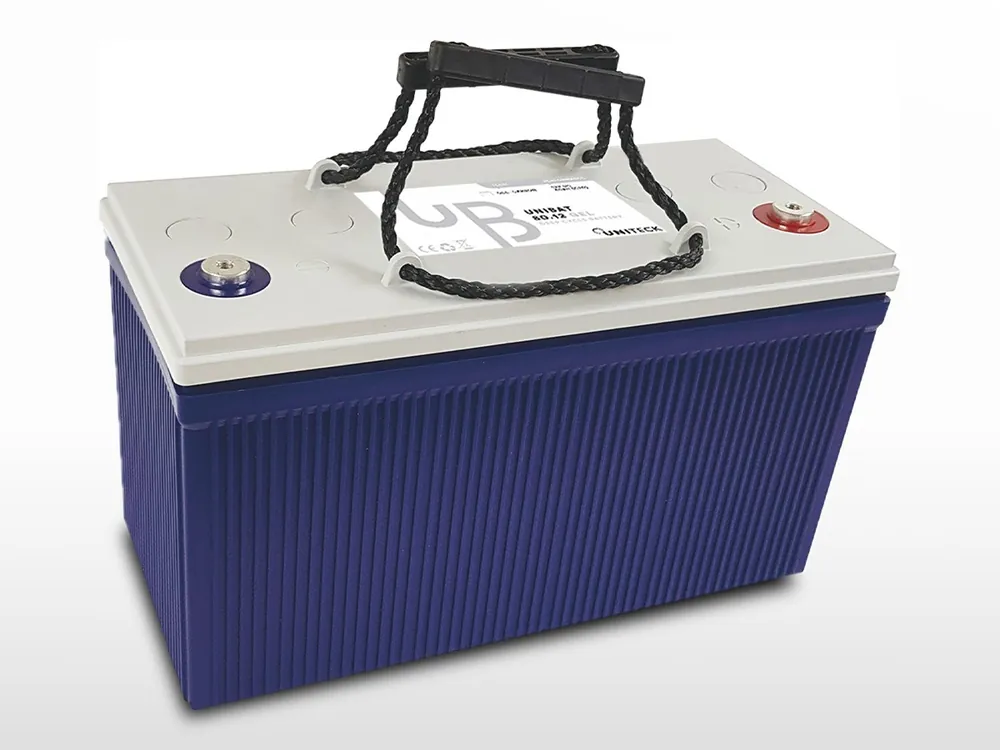 Retour Gratuit Batterie GEL Plomb Carbone - 12V / 100Ah (UNIBAT 100.12 GEL)