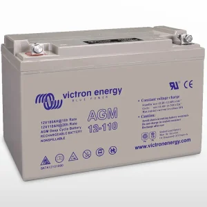 12V/110Ah Batterie AGM à décharge lente Victron (BAT412101084) Nouveauté
