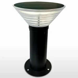 Borne solaire autonome LED conique - détecteur crépusculaire (5W / 620lm) Populaire