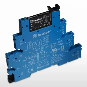 Relais de puissance Finder 6A + Support (12V) Achat Immédiat
