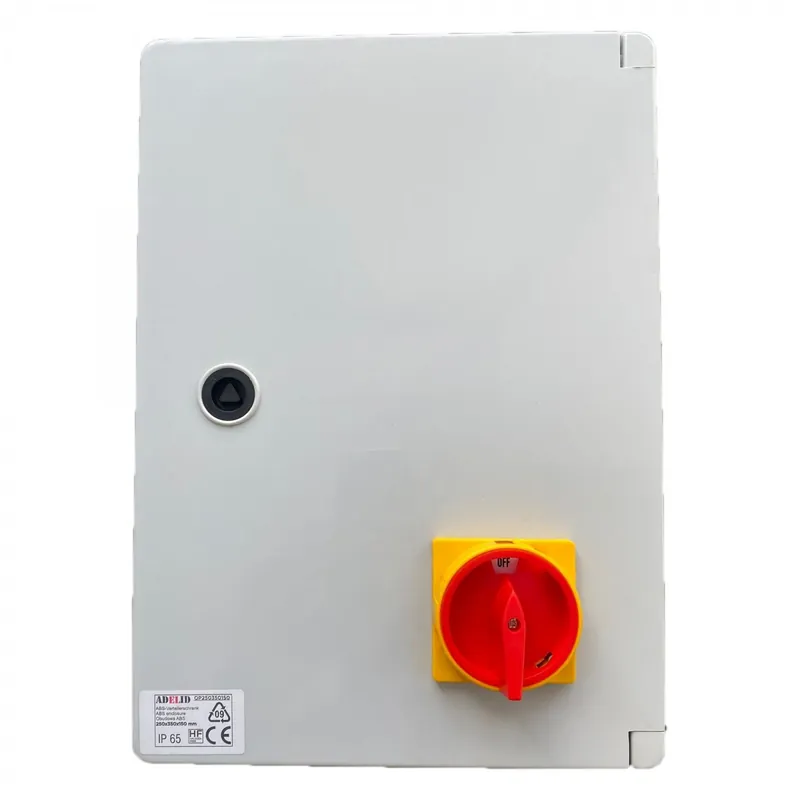 Top Vente Hipar Boîte de distribution complète pour turbine ECOROTE 1500-2800 1-phase avec système de freinage, pont redresseur, disjoncteur DC, interrupteur à clé