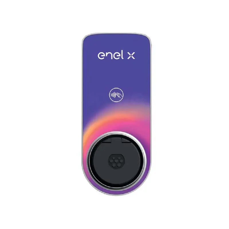 Usine Directe ENEL X JUICEBOX PRO 3.01 EU, socket de type 2 à 7kw, cellulaire WiFi + en phase unique avec SIM Global MVNO inclus dans l'ensemble RFID + Chain2gate, carte RFID incluse, backend EMM