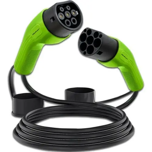 Acheter Direct Qoltec 52473 Câble EV Type 2 pour la recharge de voiture | 400V | 11KW | 16A | 5M