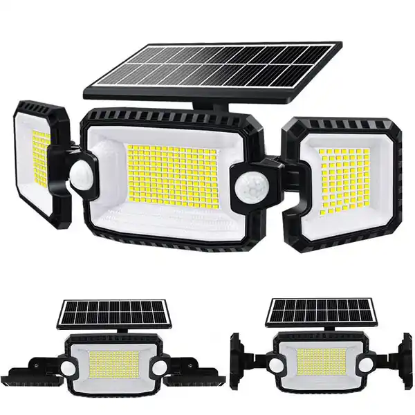 Promotion Applique murale exterieur solaire detecteur de mouvement (305 LED)