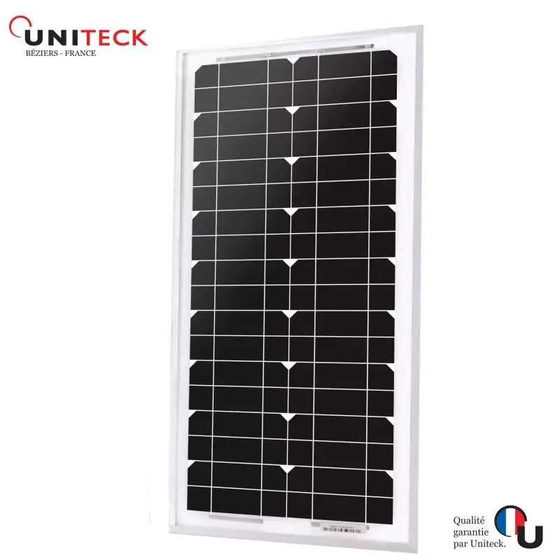 Mini panneau solaire Uniteck 5W 12V monocristallin Meilleure Qualité