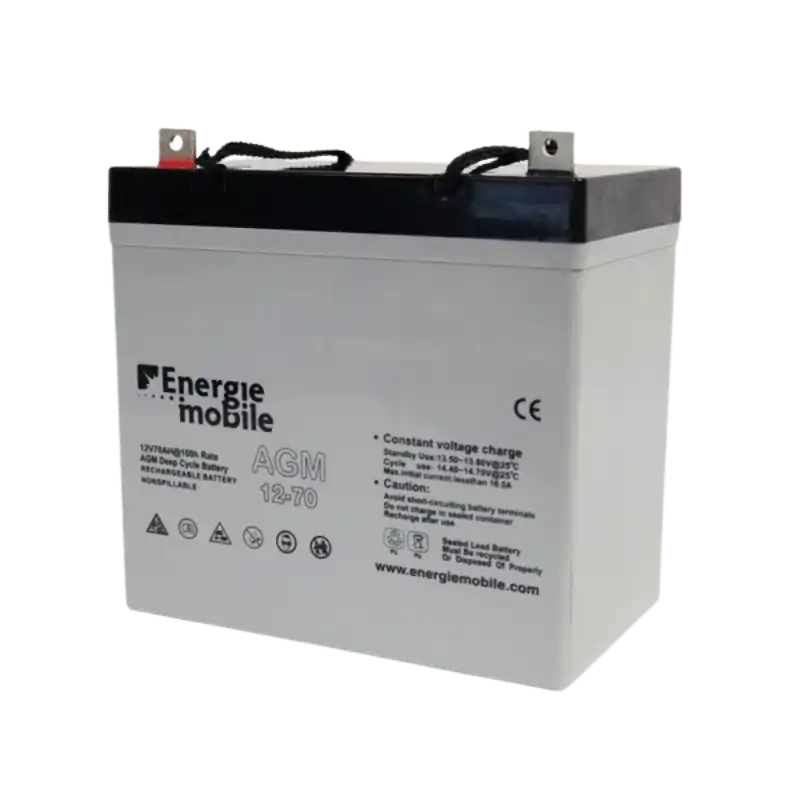 Dernier Modèle Batterie AGM 50AH Energie Mobile