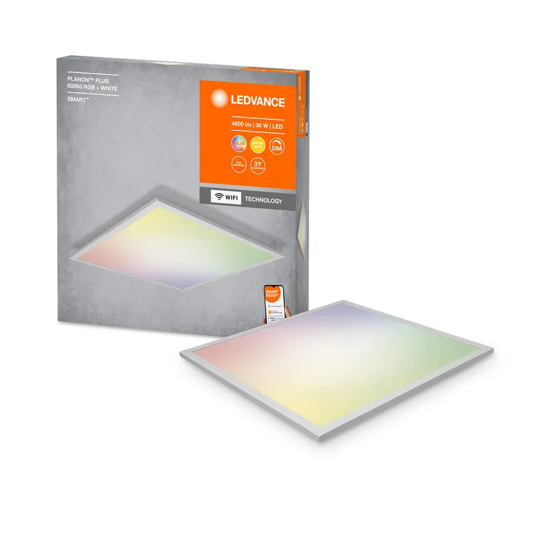 Prix Promo Panneau LED LEDVANCE Wifi SMART+ PLANON PLUS multicolore 600X600