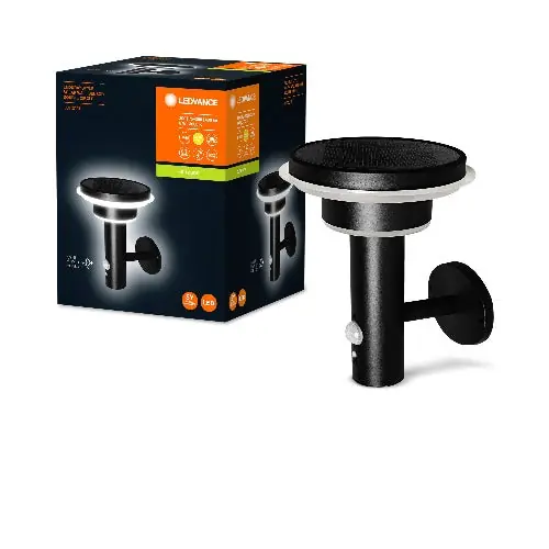 LEDVANCE ENDURA® STYLE SOLAIRE DOUBLE CERCLE Mural Double Cercle 6W BK Meilleure Qualité