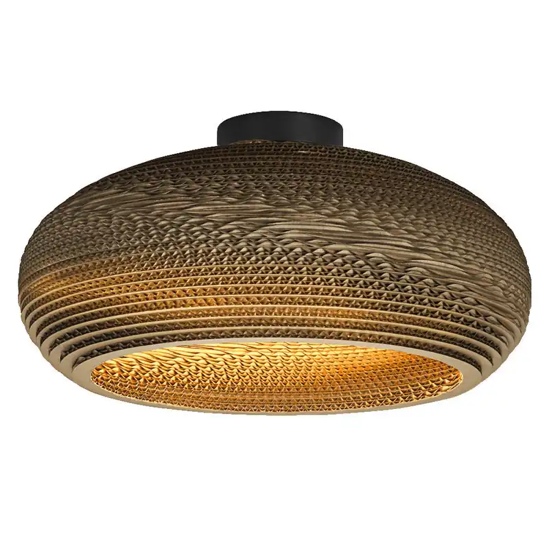 LEDVANCE DECOR Plafonnier Decor Cardboard Drop marron, E27 Exclusif