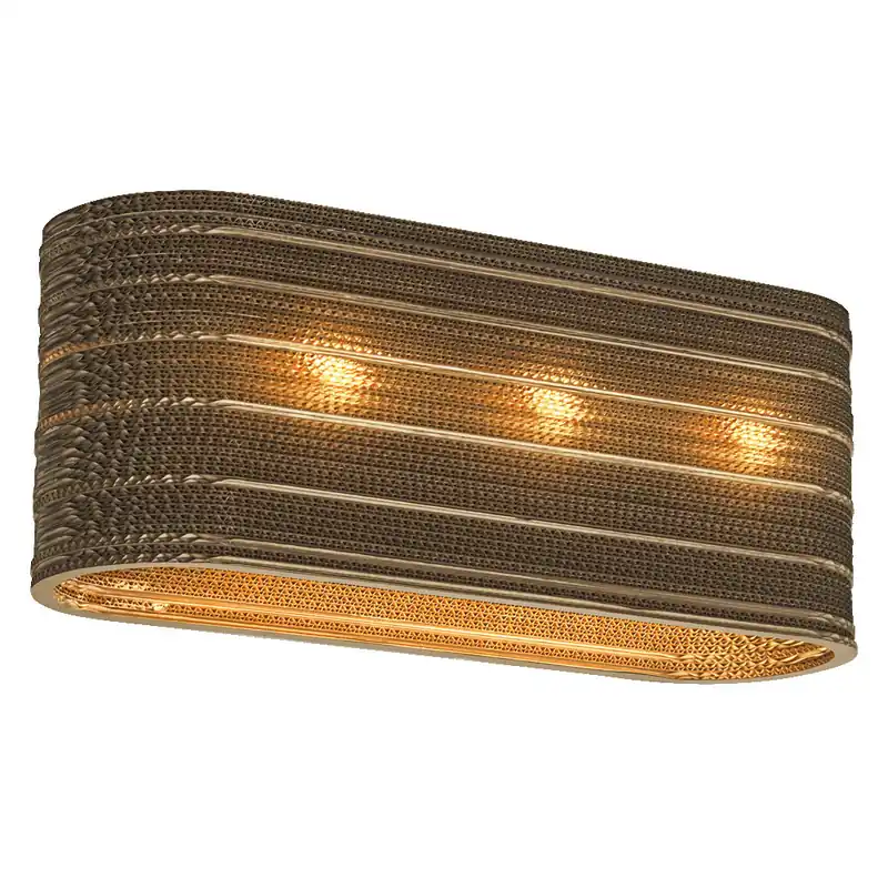 Commander Maintenant LEDVANCE DECOR Plafonnier Decor Carton Oval marron, 3xE27