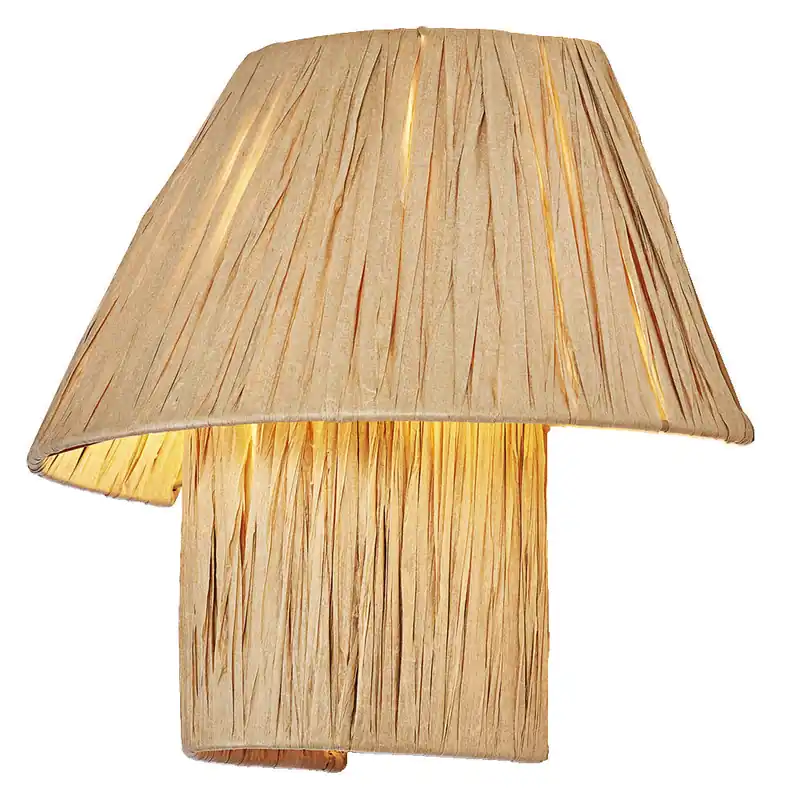 LEDVANCE DECOR Lampe murale en papier de bambou marron, E27, 280mm Bon Marché