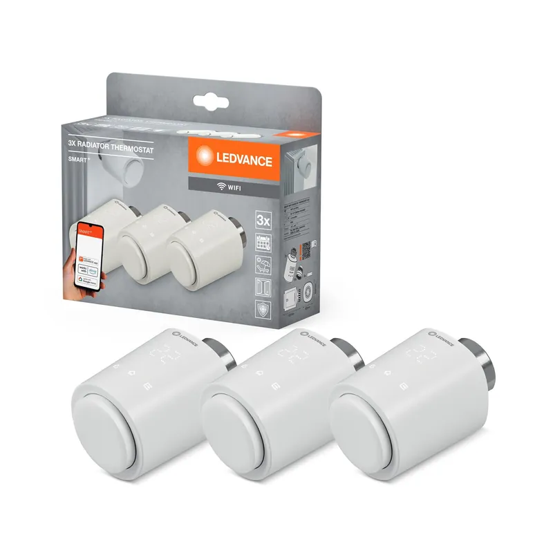 LEDVANCE Wifi SMART+ Thermostat pour chauffages, blanc, pack de 3 Prix Réduit