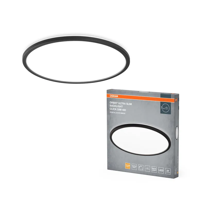 Acheter En Ligne OSRAM ORBIS ClickDim plafonnier 400mm, dimmable, noir