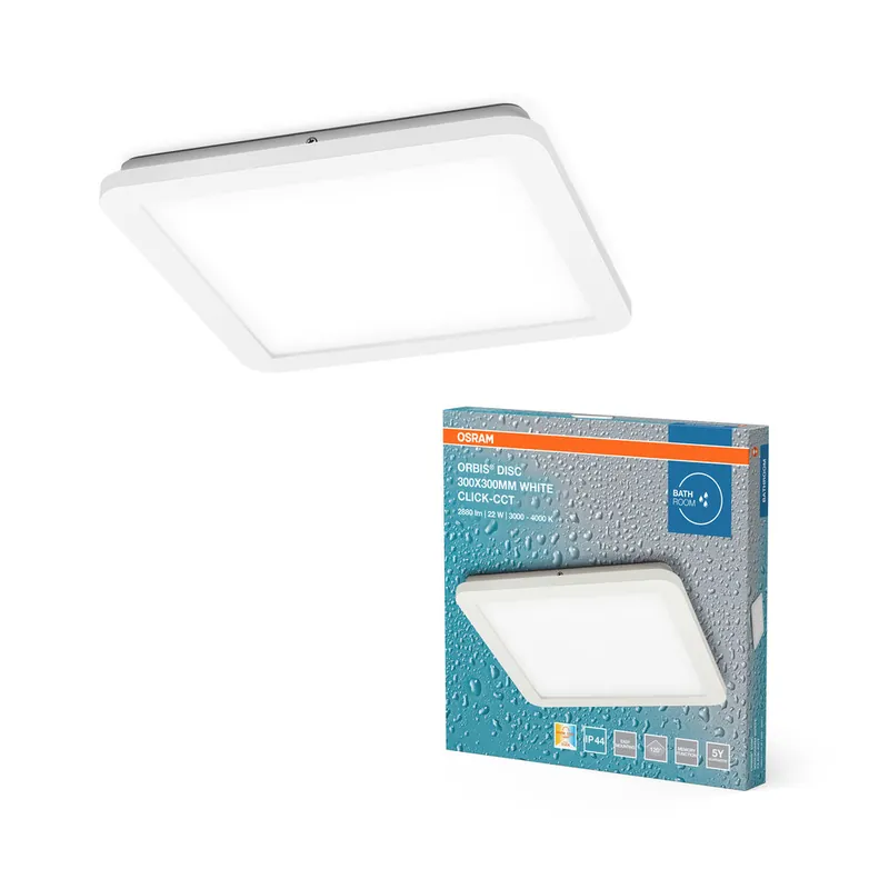 OSRAM ORBIS Disc Plafonnier de salle de bain 30x30cm 22W IP44 blanc Remise