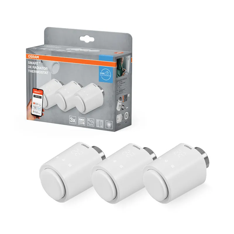 OSRAM Wifi SMART+ Thermostat pour radiateurs, blanc, pack de 3 Commander Vite